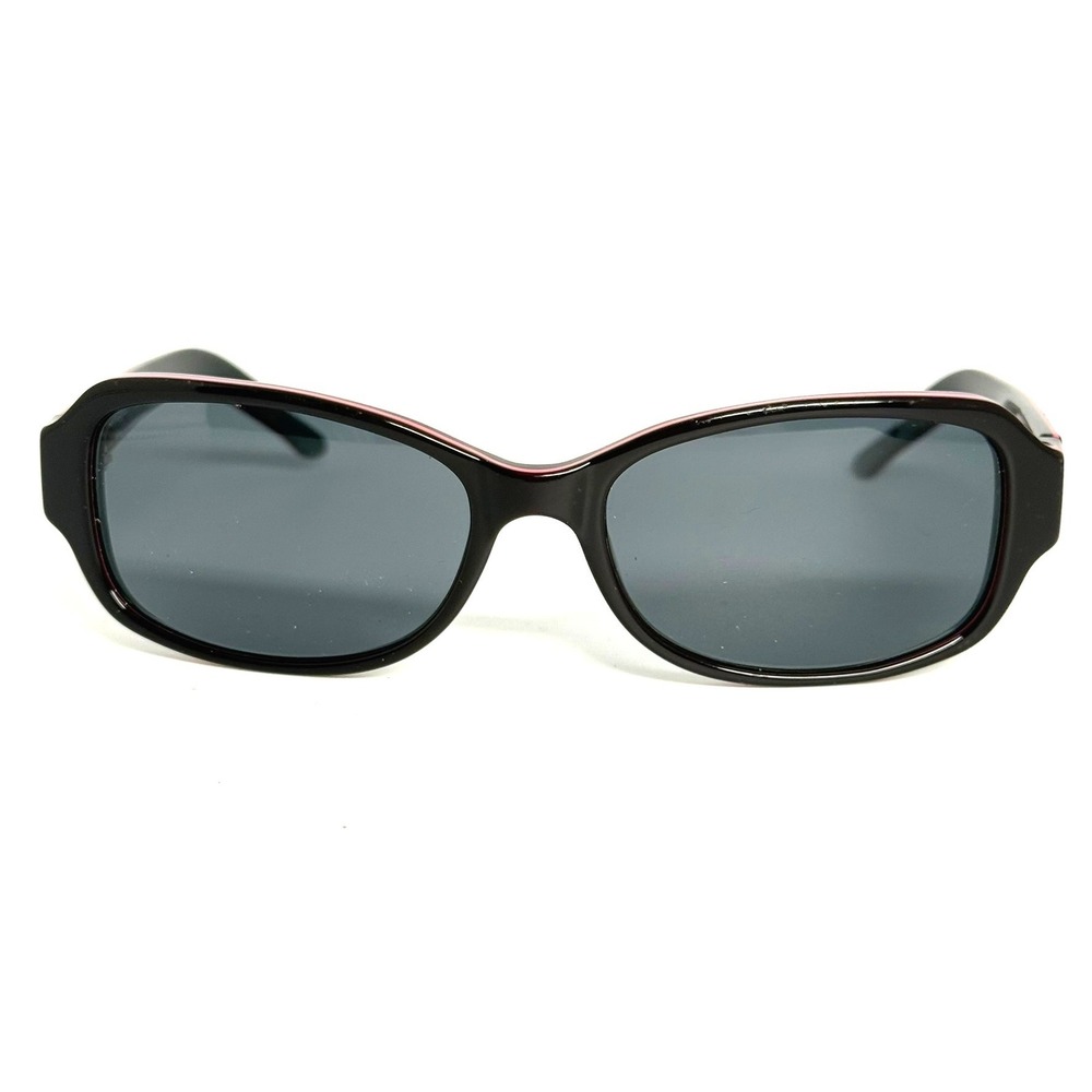Vogue VO 5088-S Sunglasses Black Pink Floral Etched Rectangular 243973 55-16-130